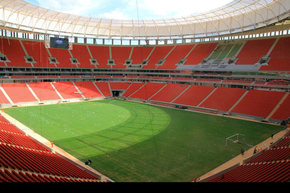 Le stade Man&eacute; Garrincha de l'int&eacute;rieur