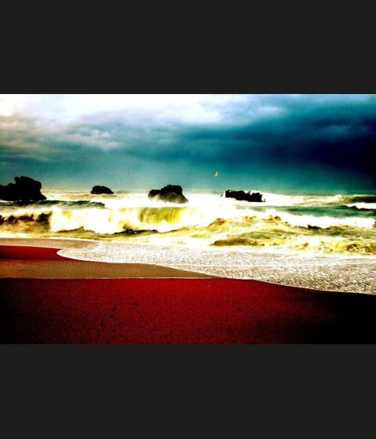 Une mer aux couleurs inhabituelles