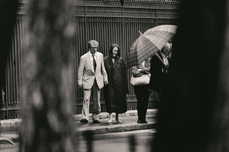 Woody Allen et Soon Yi aux Tuileries