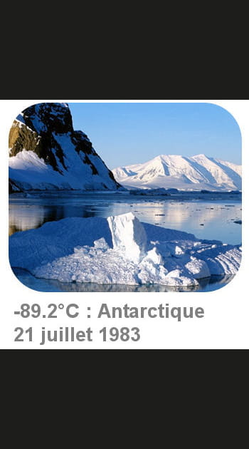 Les records de froid dans le monde