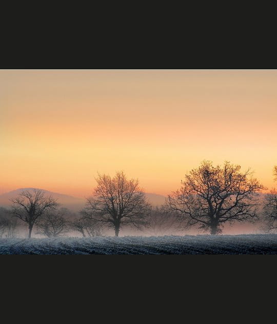 Campagne frileuse et reposante