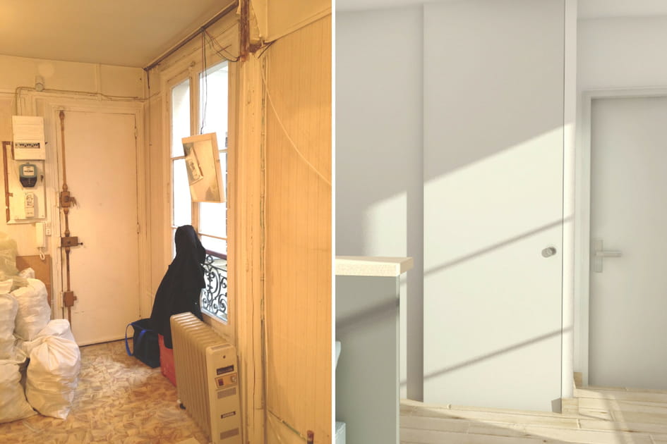Une entr&eacute;e avec dressing