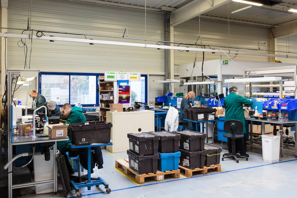 Atelier R&eacute;paration des machines Nespresso &agrave; l'&eacute;tablissement ANR Services d'Etampes