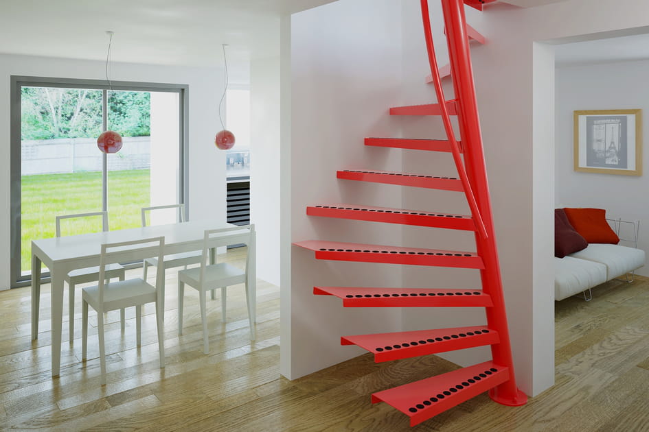 Un escalier dans un m&egrave;tre carr&eacute;