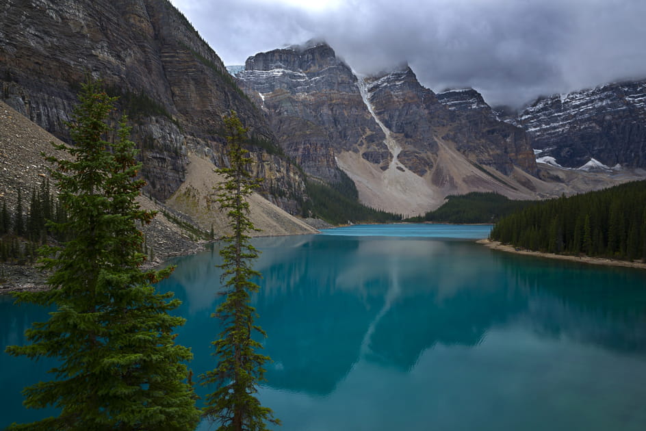 Le lac glaciaire de Moraine
