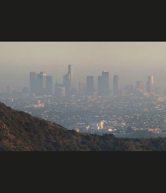 Voile de pollution sur la cit&eacute; des Anges