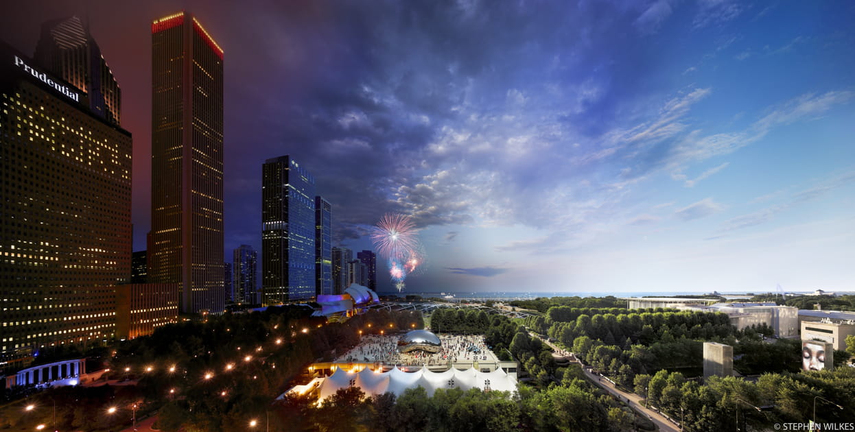 Dans la magie du Millenium Park