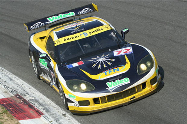 Luc Alphand sur sa Corvette C6-R