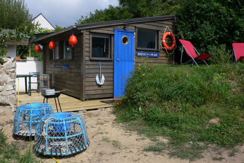 Un refuge sur la plage dans le Finist&egrave;re