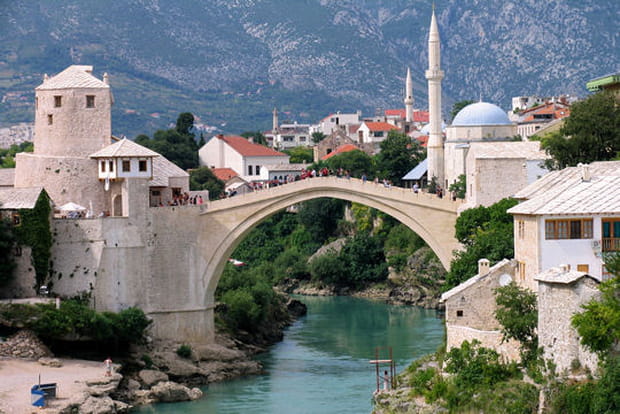 Le Stari Most de Mostar en Bosnie-Herzégovine