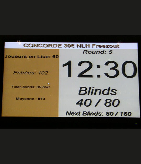 Suivez le tournoi sur l'&eacute;cran