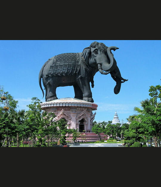 L'Airavata du mus&eacute;e d'Erawan pr&egrave;s de Bangkok