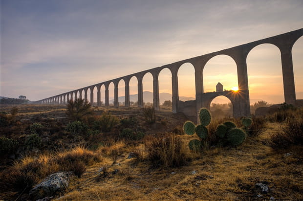 Système hydraulique de l’aqueduc de Padre Tembleque au Mexique