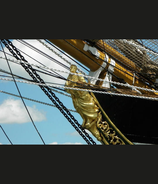 La proue de l'Amerigo Vespucci
