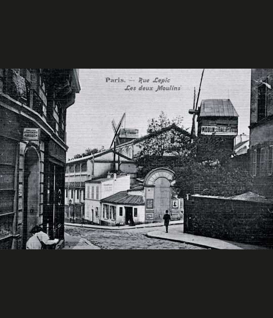 Le deux moulins de la rue Lepic