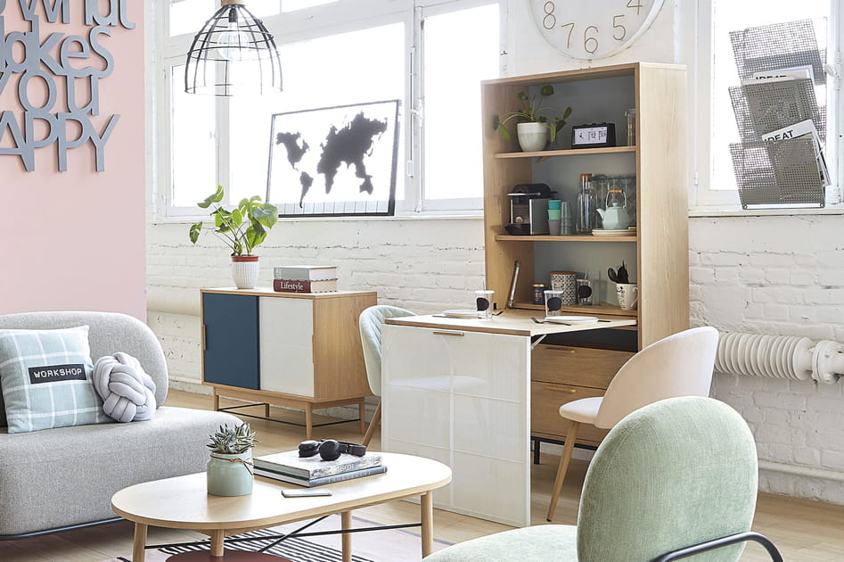 Un meuble avec une surface perfor&eacute;e