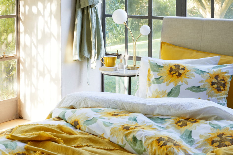 Linge de lit ensoleill&eacute;