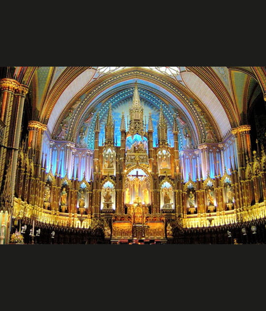 La basilique Notre-Dame de Montr&eacute;al