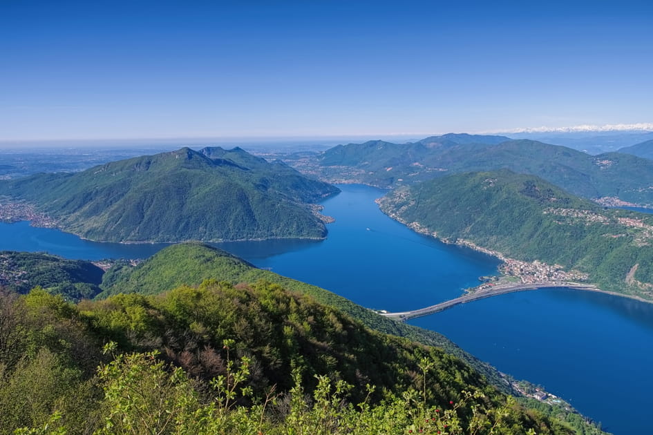 Le Belv&eacute;d&egrave;re de Sighignola dans les grands lacs d'Italie