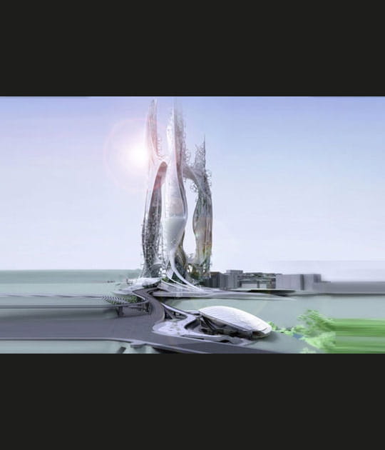 Gratte-ciel &eacute;colo et g&eacute;od&eacute;sique