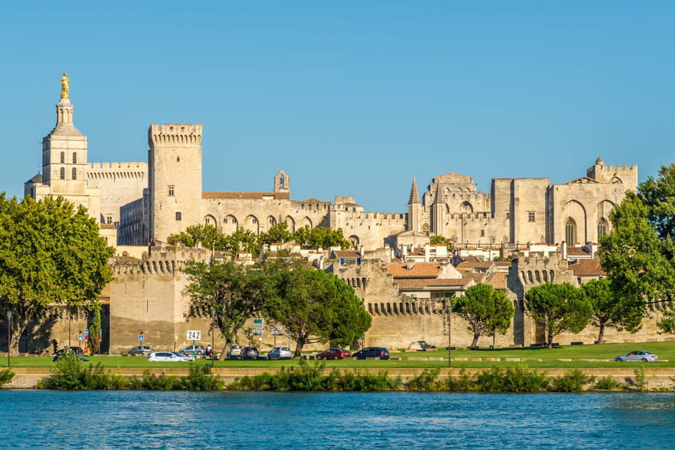 Le palais des papes d'Avignon, le plus imposant palais gothique de l'Occident m&eacute;di&eacute;val