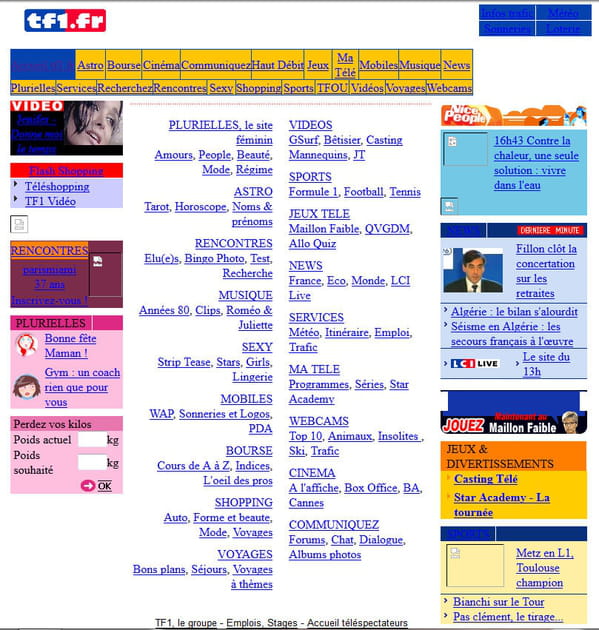 TF1&nbsp;en 2003