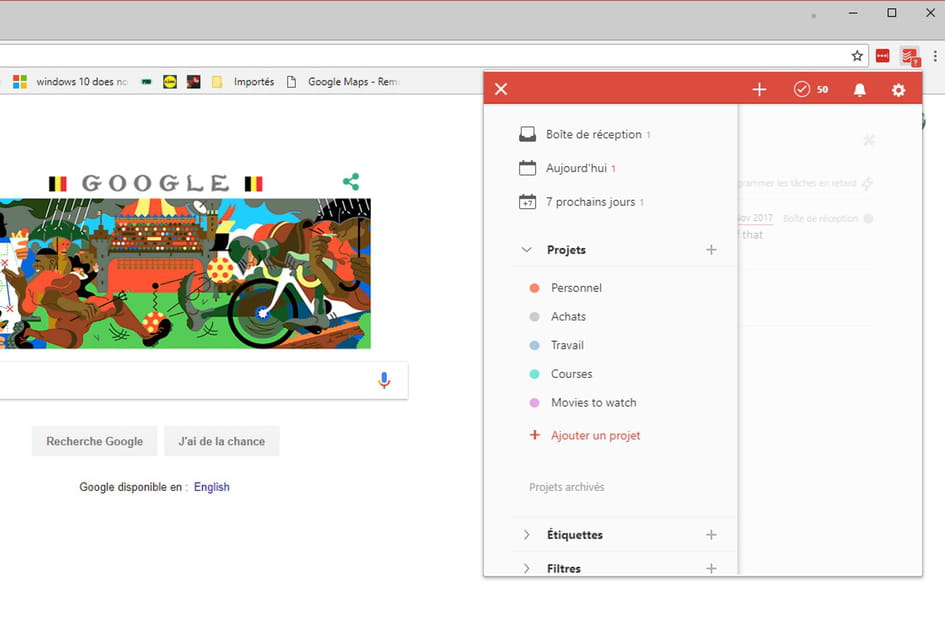 La messagerie devient une liste de t&acirc;ches avec Todoist