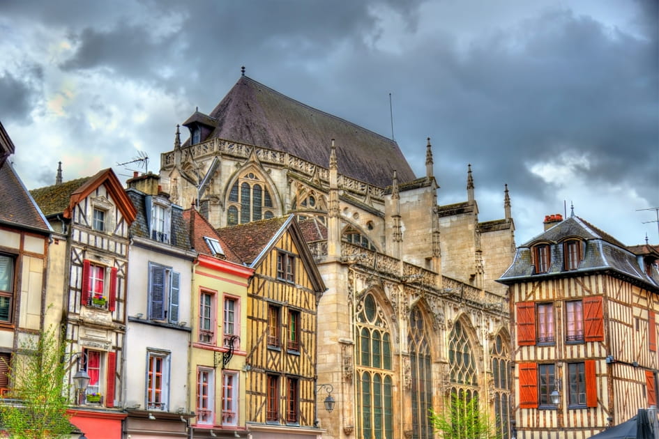 Troyes, plus grand ensemble citadin m&eacute;di&eacute;val de France