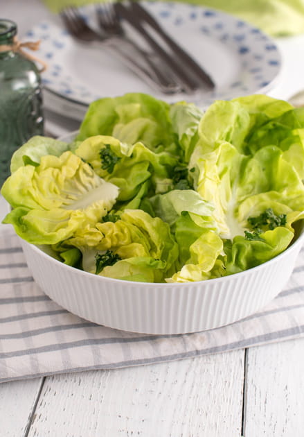 La salade servie &agrave; la fin du repas