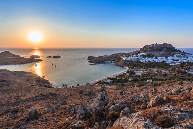 La ville de Rhodes en Grèce