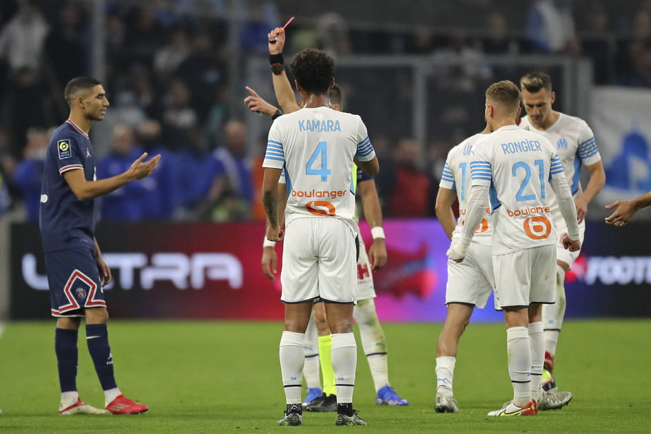 Le PSG a fini &agrave; dix apr&egrave;s l'expulsion d'Hakimi