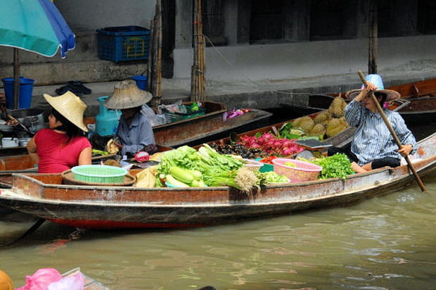 Le marché flottant