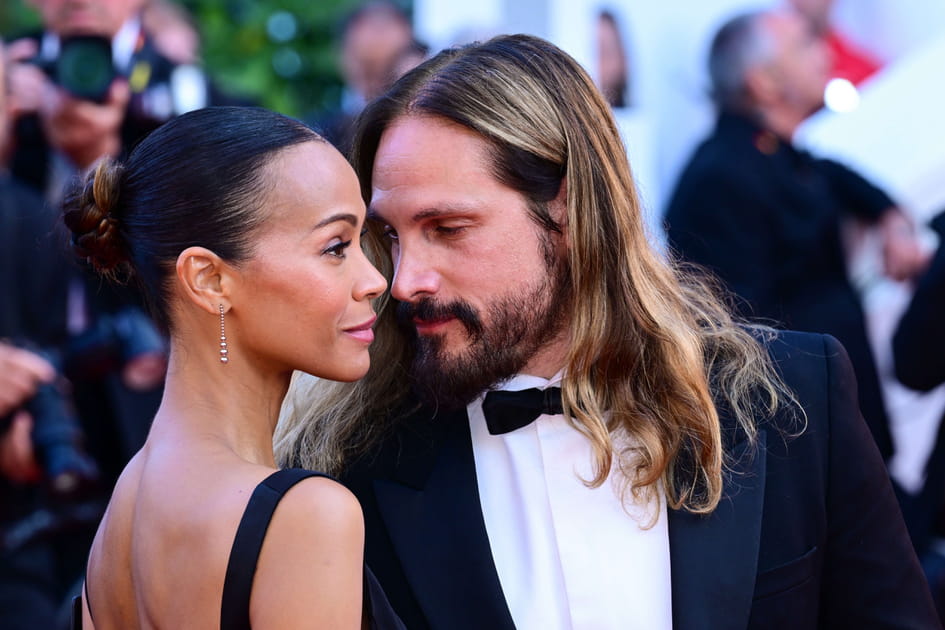 Zoe Saldana et son mari Marco Perego sur le tapis rouge