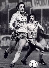 maxime bossis, sous le maillot nantais dans les années 70.