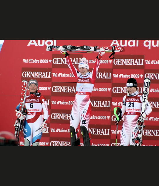 Le podium du combin&eacute; dames