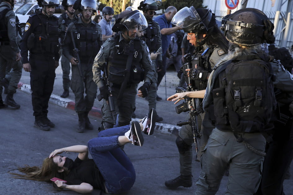 Dispersion de manifestants palestiniens