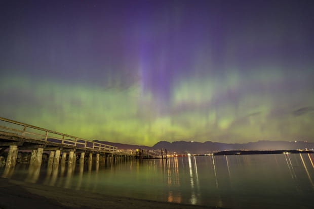 Un ciel vert à Vancouver