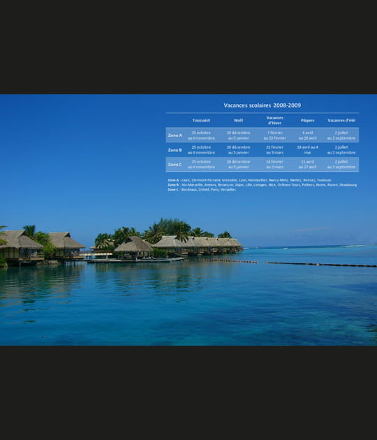 Maisons sur pilotis (calendrier scolaire)