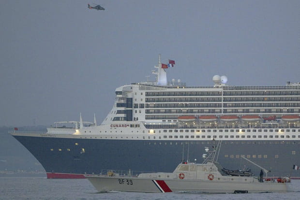 Le Queen Mary II à Cherbourg