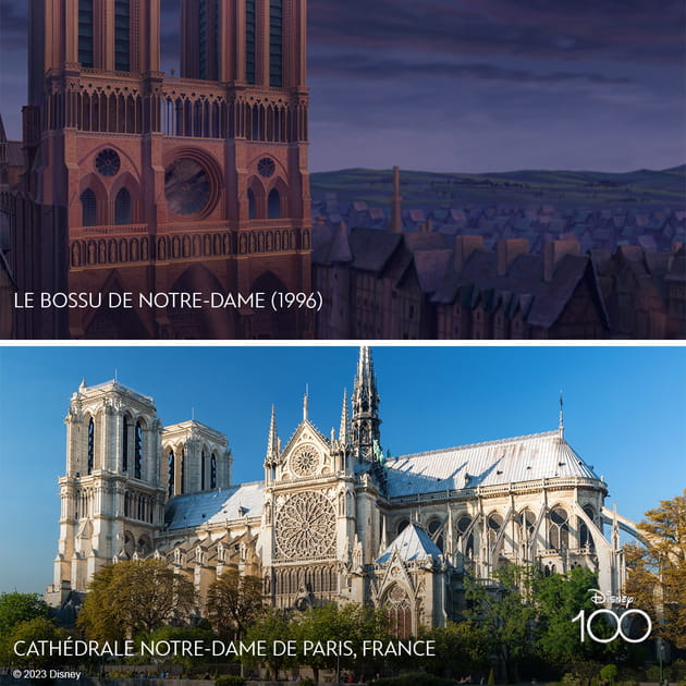 Ces lieux ont inspir&eacute; les studios Walt Disney et vous pouvez les visiter&nbsp;: Cath&eacute;drale Notre-Dame dans &quot;Le bossu de Notre-Dame&quot;