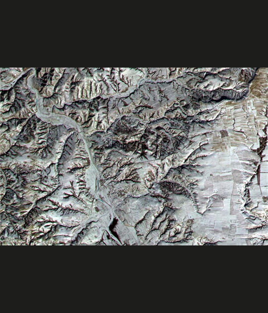 Relief pliss&eacute; de l'Inde