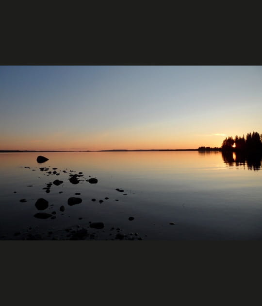 Coucher de soleil en Finlande