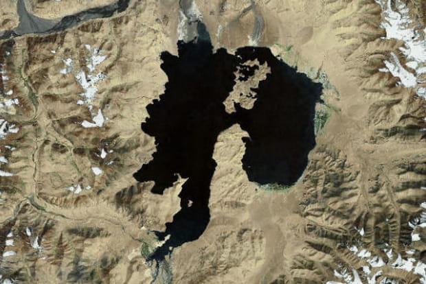 Le lac de Kara-Kul, au Tadjikistan