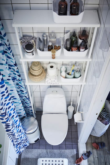 Les toilettes&nbsp;: meubler au-dessus