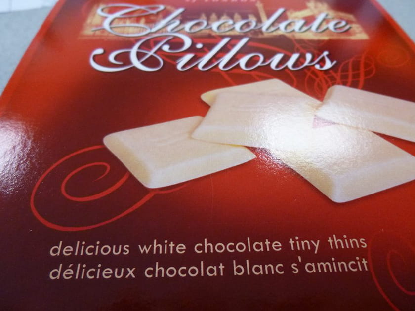 Du chocolat blanc qui s'amincit