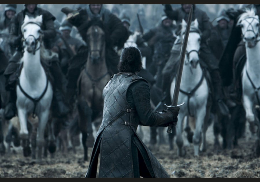 Jon Snow seul face &agrave; la charge