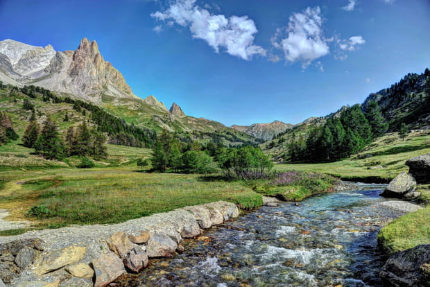 La vallée de la Clarée, considérée comme l'une des plus belles vallées des Alpes