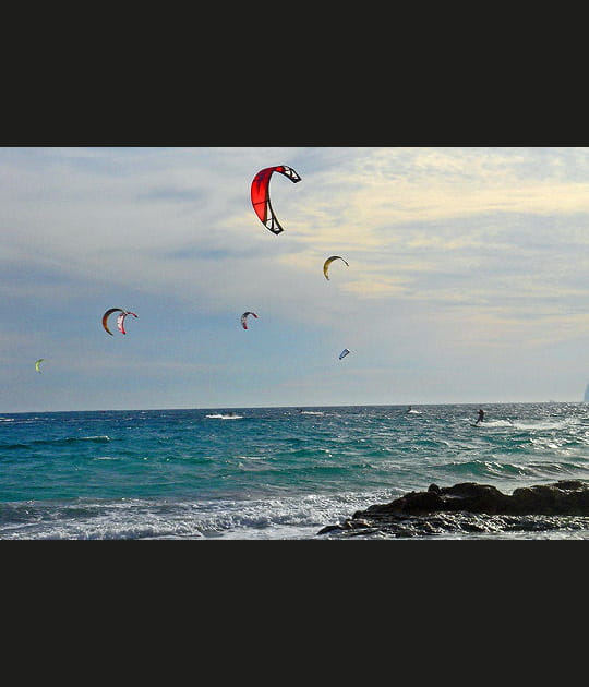 Une escadrille de voiles