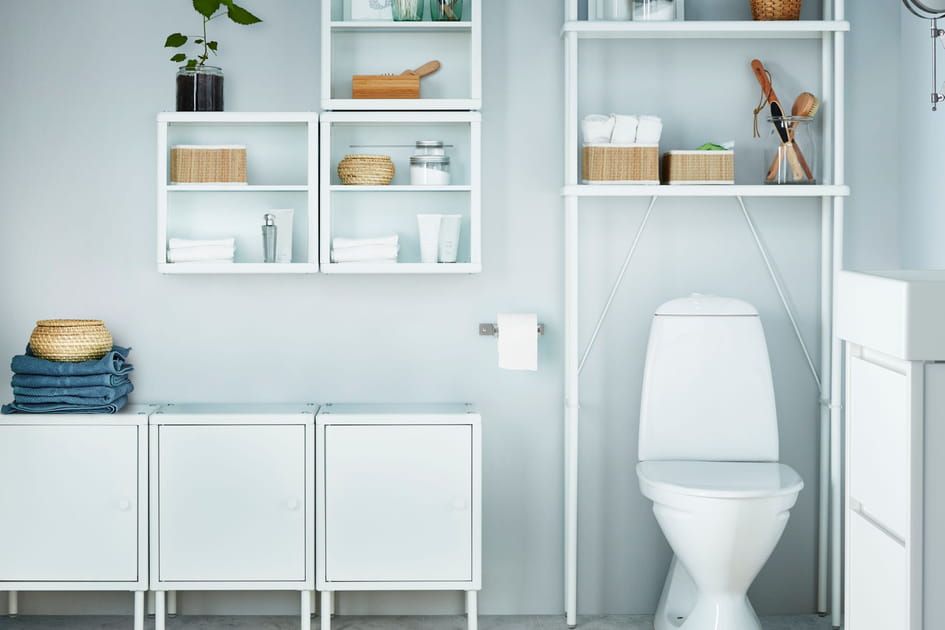 Cr&eacute;er des rangements dans les toilettes