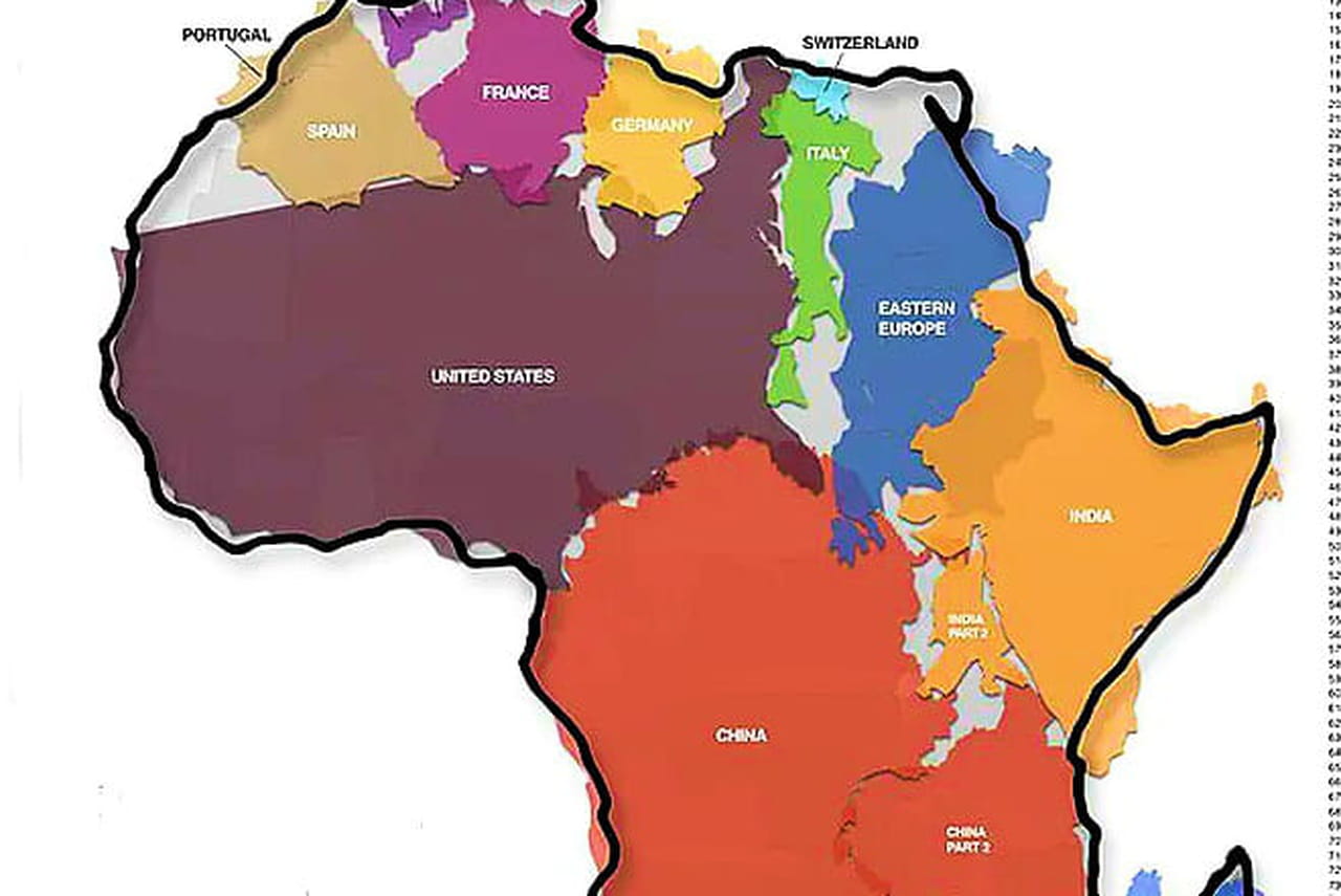 France, Etats-Unis, Chine... Combien de pays l'Afrique peut-elle contenir ? Voici la taille réelle du continent